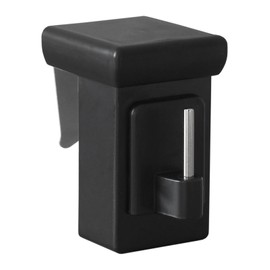 dekondo - 10 x Window Hooks Decorative Hooks Decorative Clip for Window Decoration White or Black - Clamping Range: 10-27 mm Universal, Hanger Window Decoration (Black)