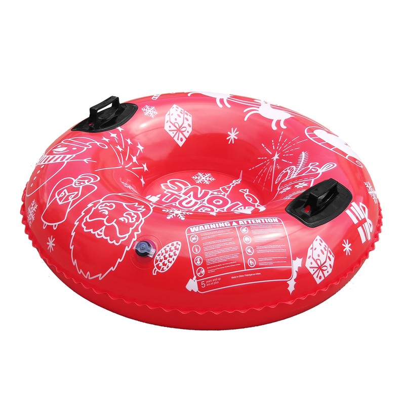 Inflatable Ski Ring PVC Sledding Tube Thicken Snow Tubing Winter