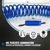 Poppstar Compressed Air Spiral Hose 5 m with Diameter 8