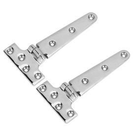 Pack of 2 152 x 76 mm T-Hinge 316 Stainless Steel T-Shaped Hinge High Performance Door Hinge for Yacht Fishing Boat Speedboat Cabin Door Shed Gates Barn Gates Garden Gates