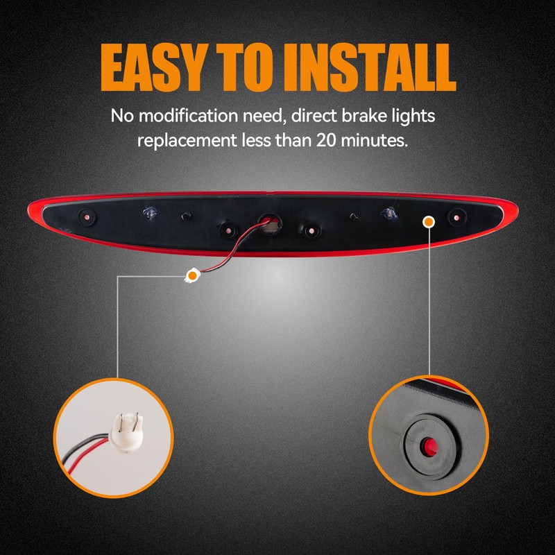 Cxdar Third 3rd Brake Light LED for 1997-2002 Ford Expedition,