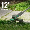 Litheli 12" String Trimmer and 20" Hedge Trimmer kit, 2