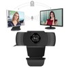 Webcam 1080p Black Computer Office Camera Builtin Microphone Free Drive