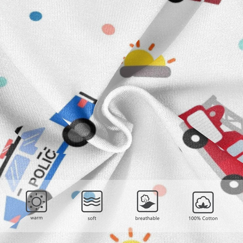 Dussdil Fire Truck Police Ambulance Car Boy's Underwear Boys Briefs