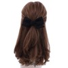 Soft Chiffon Hair Bow Clip Small-Black