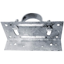 Jake Sales 2-3/8" Wood Fence to Round Steel Post Panel Attachment Adapter Bracket: Galvanized Steel, Adjustable Clamp, Resists Rusting