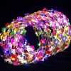 Tiaras Con Flores Led Para Fiesta Paquete Con 10