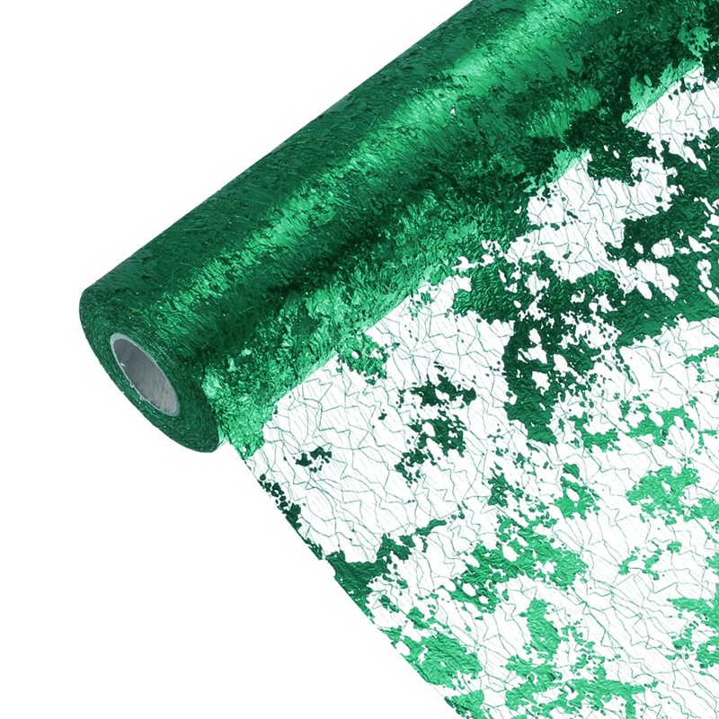 sourcing map Emerald Green Table Runner Roll 11.4" x 45