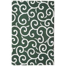 Furoshiki Traditional Patterned Arabesque Cloth (Green, 3 Haba approx. 100 cm)