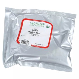 Frontier Herb Whole Yellow Organic Mustard Seed 16oz (Pack of 3)
