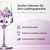 ElbFuchs® Aperitifgläser (2×470 ml) Serie Violet Veil [GESCHENKIDEE] Spülmaschinenfest &