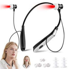 650nm Nose and Ear Red Light Therapy Device - 2 in 1 Portable Neck Hanging Red Light Therapy for Ears Tinnitus, Rechargeable Red Light Therapy Tinnitus，Auto Timer 30 Minutes