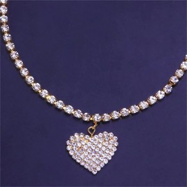 Aktully Heart Ankle Bracelets for Women Sliver Rhinestone Tennis Chain Love Heart Ankle Boho Foot Chain Bracelet Crystal Tennis Anklet Bracelet Beach Jewelry Gifts, no gemstone