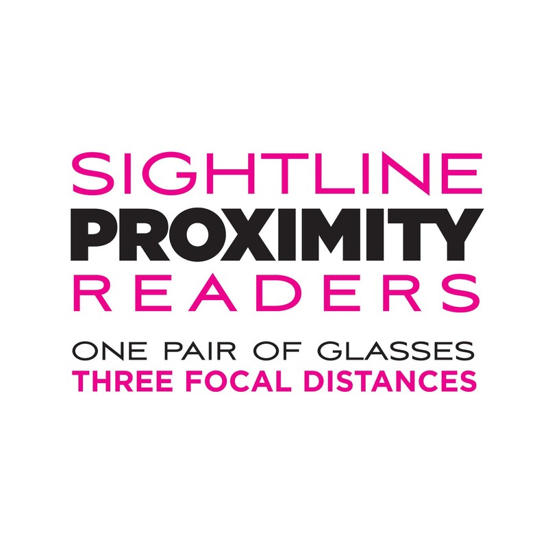 Sightline 6002 Progressive Multi Focus Reading Glasses Lightweight Semi-Rimless Gunmetal