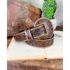 High Desert Tooled Leather Belt - Brown - Size: Small