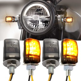 4pcs Motorcycle Indicator Light 12V 6LED Indicator Lights Motorcycle Indicator Light Waterproof E Approved Universal Scooter Quad Cruiser Off Road