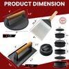 GAMALOU Smashed Burger Press BBQ Kit: 7" Round & 8.2x4.3