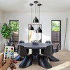 civaza Battery Operated Hanging Light with Remote,Kitchen Island Chandelier Set