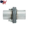 Unbranded 2" inch Exhaust Muffler Flange Repair Oval Pipe Kit