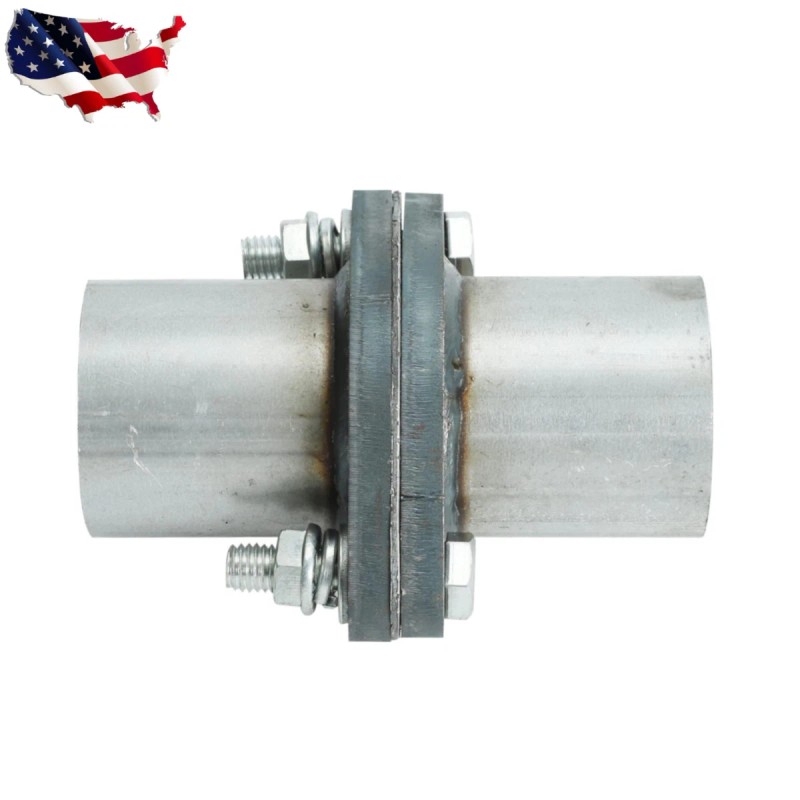 Unbranded 2" inch Exhaust Muffler Flange Repair Oval Pipe Kit