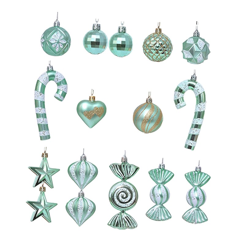 Amagogo Winter Wonderland Festive Tree Decor Collection, Light Green, as