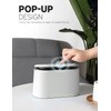 MONGTINGLU Mini Trash Can with Lid Removable Small Garbage Can,