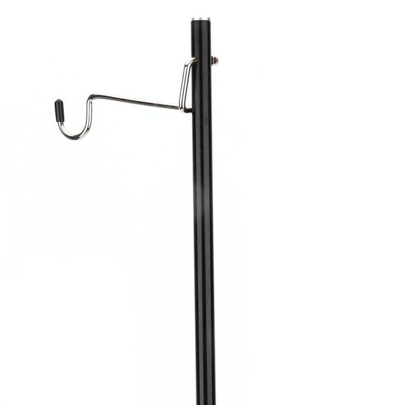 Black Portable Aluminum Alloy Folding Light Bracket Stand Outdoor Camping