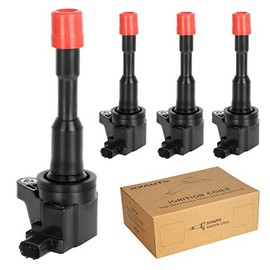 NPAUTO Ignition Coil Pack Compatible with Honda Civic Hybrid 1.3L L4 2003 2004 2005 2006 2007 2008 2009 2010 2011, UF374 C1408, Set of 4
