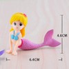 Zcccc Pink Mermaid Figurine Aquarium Ornament, Plastic Fish Tank Decor,