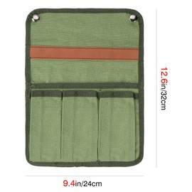 TOCCOOL Chair Armrest Organizer, Camping Armrest Storage Bag, Armrest Hanging Storage Bag, Suitable for Beach, Fishing, Hiking, Picnic (Green 2 Pcs)