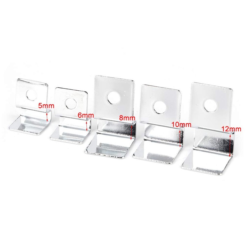 TOPINCN 4Pcs Aquarium Cover Bracket Stainless Steel Fish Glass Cover