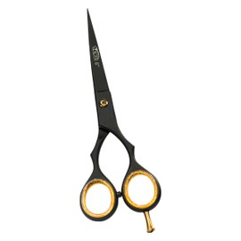 Nixcer Professional Super Cut Jaguar Hair Cutting Scissor for Saloon & Home- High Carbon Stainless Steel with Pointed Tip for Precision Cutting (Black, 7.5")