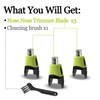 GORLENT 3Pcs Nose Trimmer Replacement Head Attachment for One Shaver
