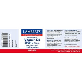 Lamberts Lamberts Vitamin D3 2000iu 120 Capsules