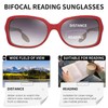 JM Klassisch Bifokal Lesebrille Platz Stylish Gradient Sonnenbrillen Leser für
