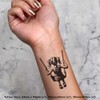 4 x 'Girl On A Swing' Temporary Tattoos - Water