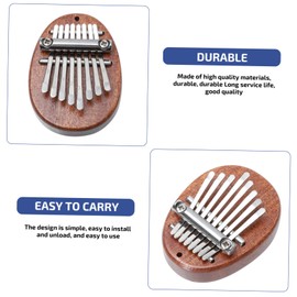 WHAMVOX 1 PC Wooden Kalimba Eight Keys Portable Musical Instrument Mini Thumb Piano for Beginners Durable Design for Easy Storage Cultivates Musical Interest Flexible Sound Control