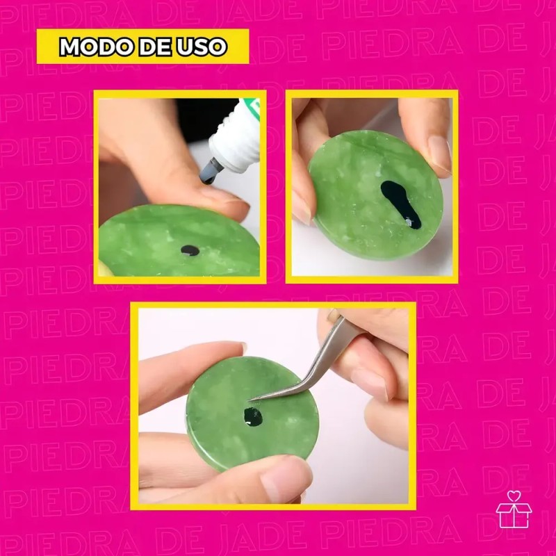 Piedras Verdes Jade By Cosmeticos Para Pegamento De Pestañas Mink