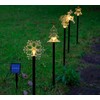 TSLBW Solar Garden Lights 5 Pack Christmas Pathway Lights Outdoor