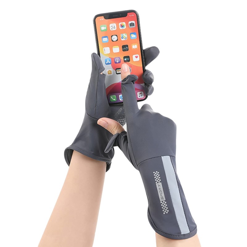 jbluelover Driving Gloves, UV Protection, Women's, Men's, Fingercut Gloves, Spring