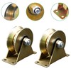 2 x Sliding Door Rigid Roller V Groove Wheels for