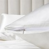 Satin Bed Linen Set 135 x 200 cm 2-Piece White