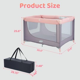 Pamo Babe Portable Crib Mattress Baby Playards