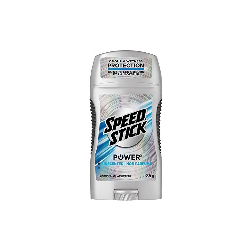 Speed Stick Power Men's Antiperspirant Stick, Unscented, 85g