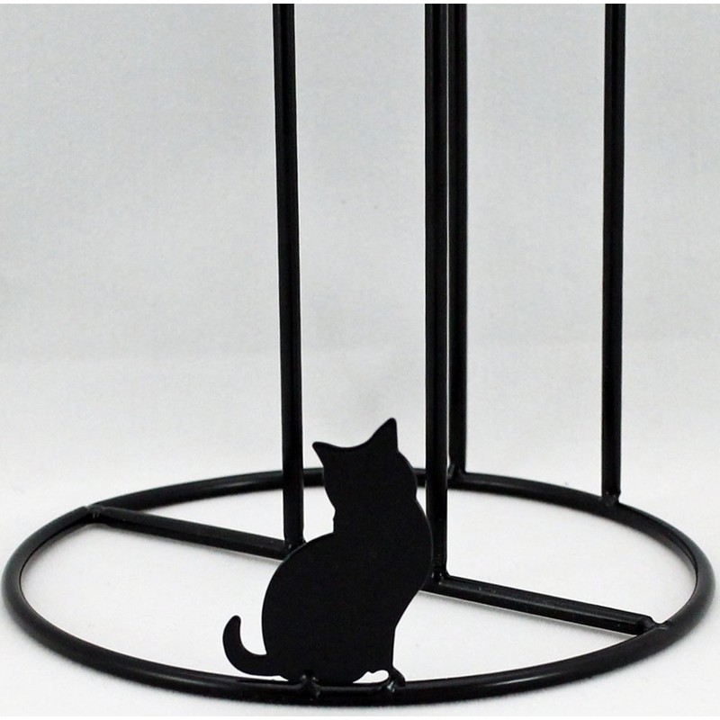 Nagashima RAKIAN NS-CKP Kitchen Paper Stand, Black Cat