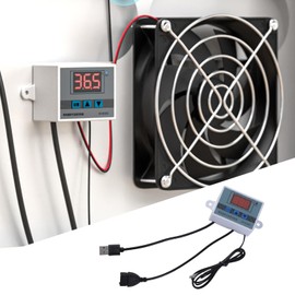 USB 5V Three Button Temperature Controller Intelligent Control Power Cable for Cooling Fan and Blowers Up to 50W