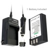Kastar EN-EL9 Battery & Charger for Nikon D40 D40x D60
