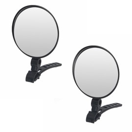 2 PCS Inspection Mirror for Gutters Extension Pole, Rotatable Clip On Flexible Inspection Mirror, Easily Inspect Roofs, Gutters, Inside Duct Work, Birds’ Nests from The Ground