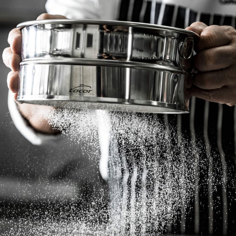 LACOR 4 AUSTAUSCHBARE MASCHE-SIEB 25 cm, 25X25X5 cm, Silber