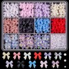 Barlone 3D Bows Nail Charms Nails, Heart Bowknot Beads Nail